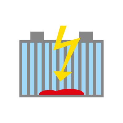 Inotec battery status internal short-circuit  | © Inotec Sicherheitstechnik (Schweiz) AG